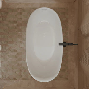 MonBlari XY-1007 White Acrylic Freestanding Bathtub 1500mm - 1700mm