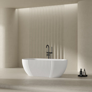 MonBlari Acrylic Freestanding Bathtub XY-5001-GW-SideView
