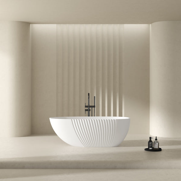 MonBlari Acrylic Freestanding Bathtub XY-5005-GW-FrontView