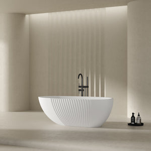 MonBlari Acrylic Freestanding Bathtub XY-5005-GW-SideView
