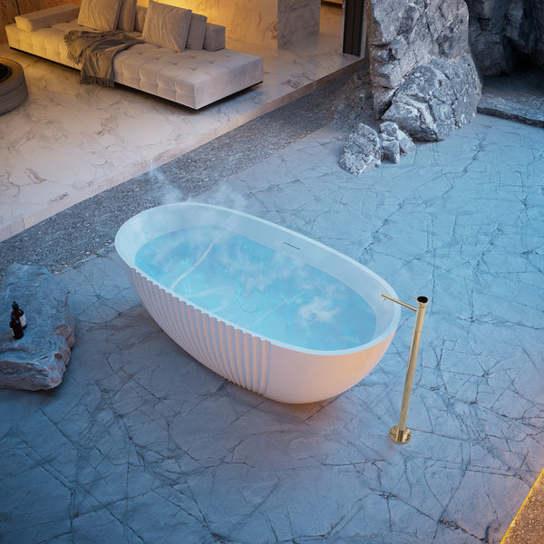 MonBlari Acrylic Freestanding Bathtub XY-5007-GW-SideTop