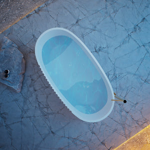 MonBlari Acrylic Freestanding Bathtub XY-5007-GW-TopView