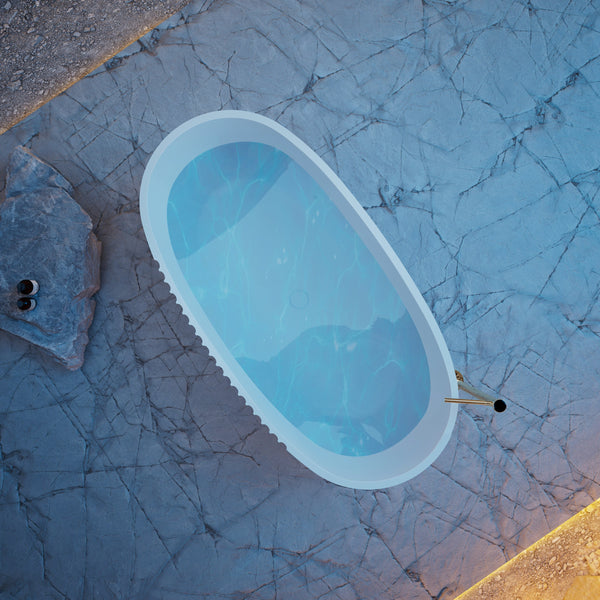MonBlari Acrylic Freestanding Bathtub XY-5007-GW-TopView