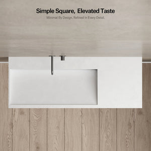 MonBlari Solid Surface Wall Mount Sink XA-G62L-2