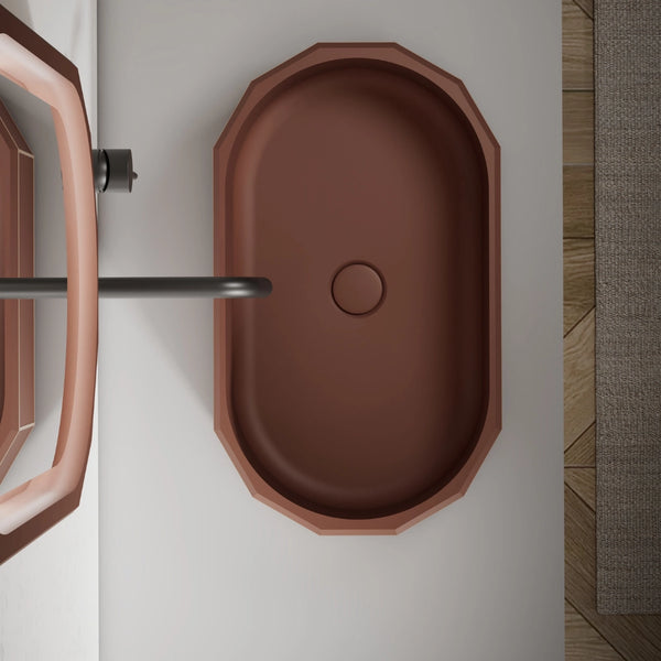 MonBlari BERYL series sculptural design vessel bathroom sink
