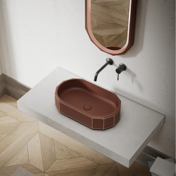 MonBlari BERYL series sculptural design bathroom vessel sink