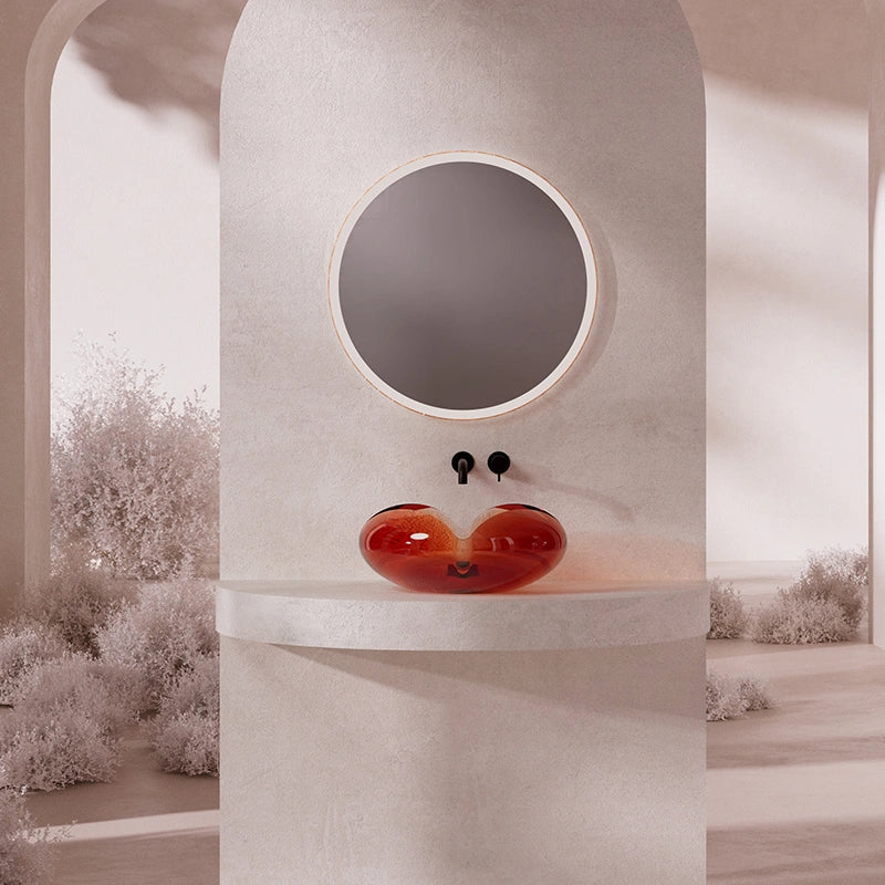 MonBlari FLOWER Series bathroom sink featuring a sculptural inspired silhouette