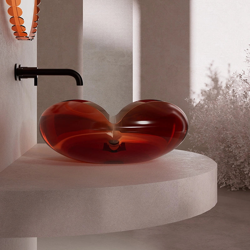 MonBlari FLOWER Series bathroom sink featuring a sculptural inspired silhouette