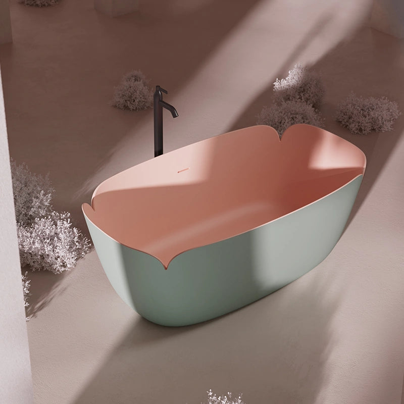 MonBlari FLOWER Series freestanding bathtub with elegant inspired curves