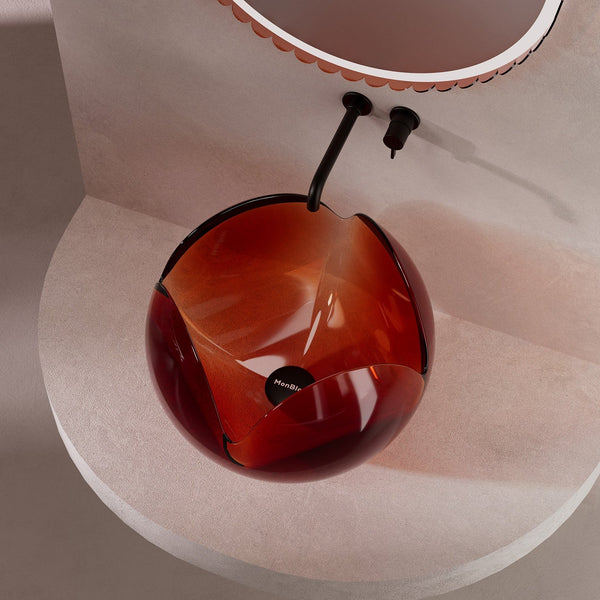 Luxury countertop vessel sink for modern bathroom