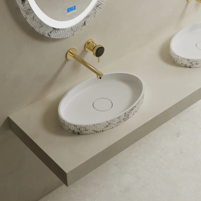 MonBlari XS Series Solid Surface Bathroom Countertop Basin
