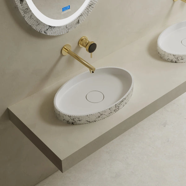 MonBlari XS Series Solid Surface Bathroom Countertop Basin