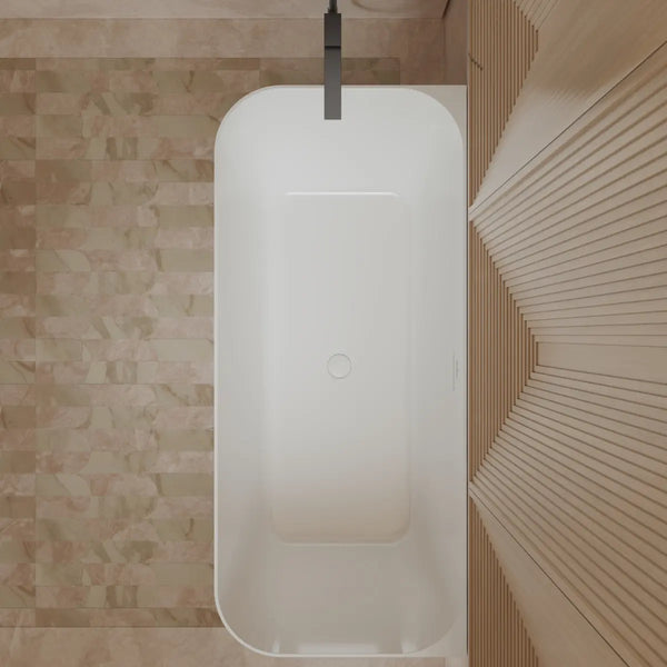Modern acrylic soaking tub for luxury bathroom renovation