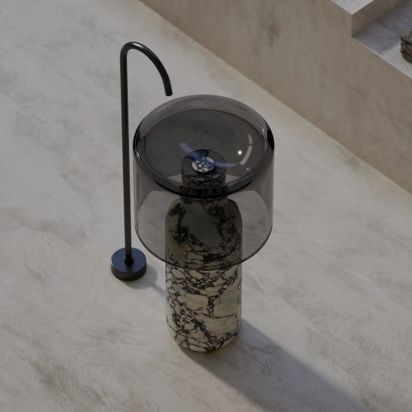 MonBlari HALO Series pedestal sink with clear acrylic