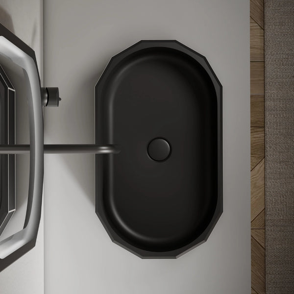 MonBlari BERYL series modern vessel sink in modern bathroom