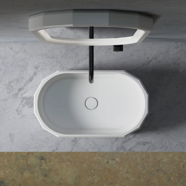 Elegant MonBlari BERYL Series vessel sink for contemporary bathroom countertop