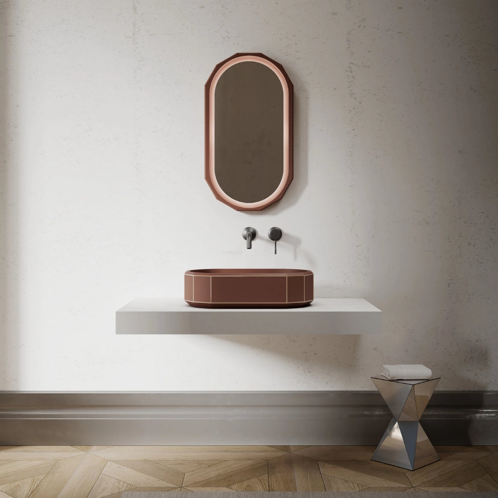 MonBlari BERYL series sculptural design bathroom vessel sink