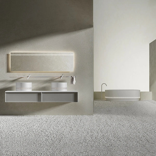 MonBlari linglong series floating bathroom vanity with solid surface Top