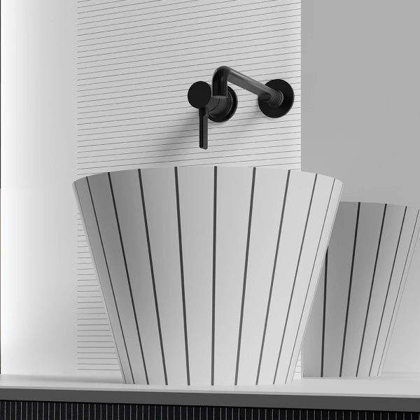 MonBlari SWING Series bowl vessel sink featuring kinetic visual tension