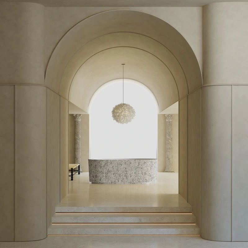 MonBlari XS Series modern fluted solid surface freestanding tub