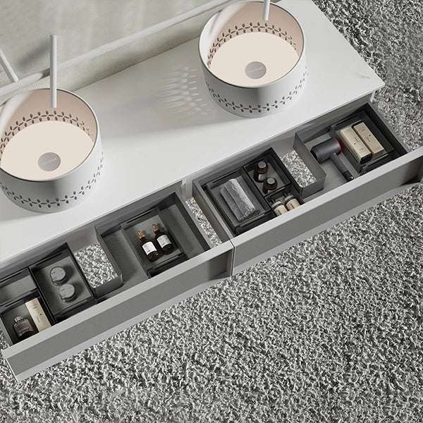 MonBlari linglong series floating bathroom vanity with solid surface Top