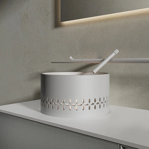 Sculptural luxury linglong series bathroom vanity