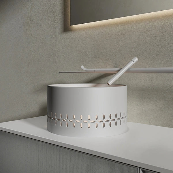 Sculptural luxury linglong series bathroom vanity