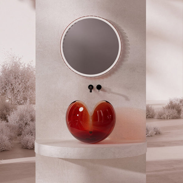Modern resin bathroom wash basin with unique design