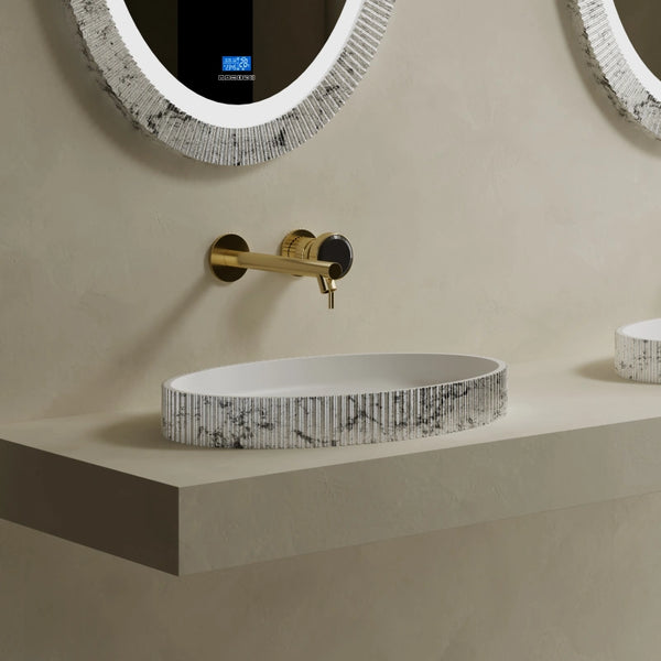 MonBlari XS Series Solid Surface Bathroom Countertop Basin