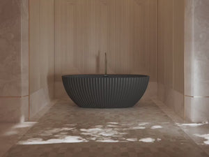 MonBlari MY‑66617 Black Acrylic Freestanding Bathtub 1500mm-1700mm