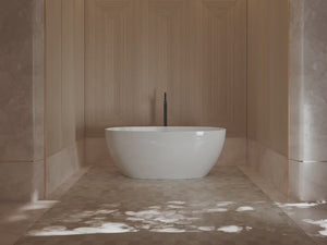MonBlari TW-7507 White Acrylic Freestanding Bathtub 1500mm - 1700mm