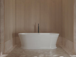 MonBlari TW-7796 White Acrylic Freestanding Bathtub 1700mm