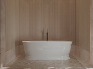 MonBlari TW-7798 White Acrylic Freestanding Bathtub 1700mm - 1800mm