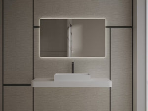 MonBlari TW-A160 Rectangular Solid Surface Vessel Sink Bathroom Sink 600mm