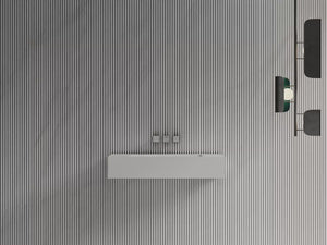 MonBlari TW-G273 SERENE SERIES Solid Surface Wall Mount Bathroom Sink 800mm