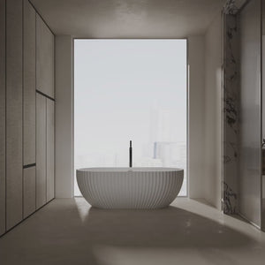 MonBlari MR-88871 White VENUS Series Wide Freestanding Bathtub 1700mm