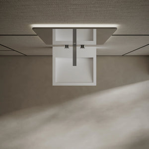 Modern fluted solid surface wall hung basin small bathroom floating sink white 
