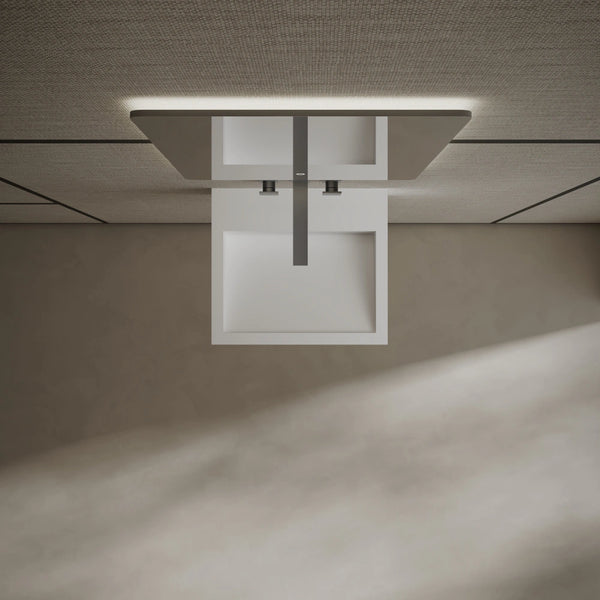 Modern fluted solid surface wall hung basin small bathroom floating sink white 