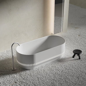 MonBlari Linglong Series Freestanding Bathtub Luxury Soaking Tub