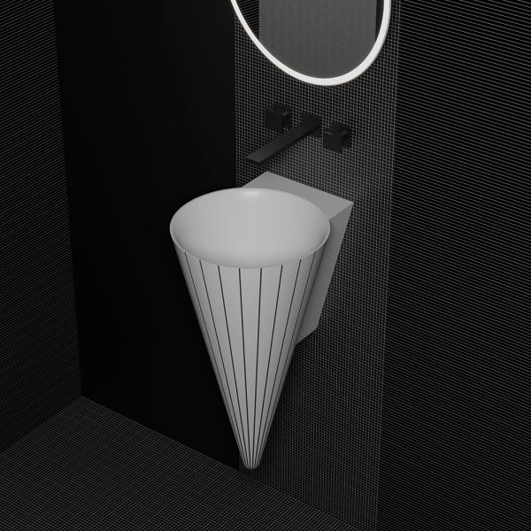 MonBlari SWING Series contemporary bathroom wall sink
